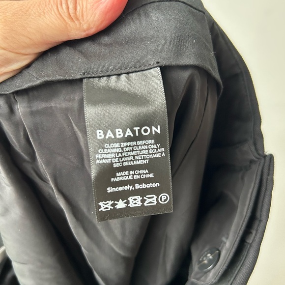 Aritzia Babaton twill wool high waist Rojo Cargo Pant - Picture 12 of 13